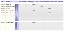 Bookkeeping Spreadsheet for Fixed Assets
