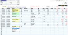 Excel Accounting Spreadsheet Template for Sales Ledger