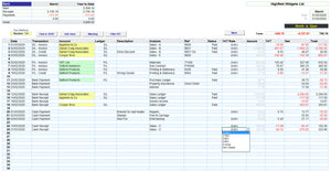 Excel Accounting Spreadsheet Template with VAT