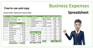 Free Business Expenses Spreadsheet Template