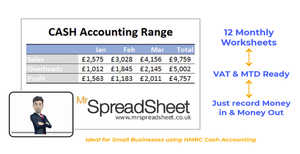 Bookkeeping Spreadsheets with Cash Accounting