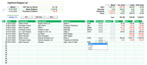 Accounting Spreadsheet with MTD VAT