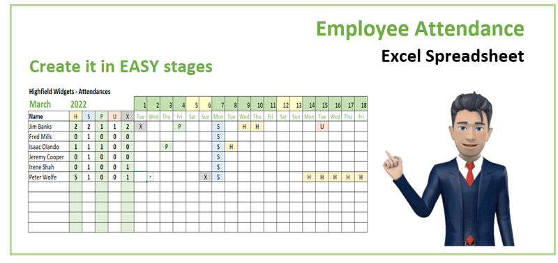 How To Create An Attendance Tracker In Excel