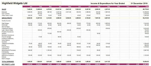 Bookkeeping Spreadsheet for Cash Accounting with Income and Expenditure