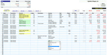 Excel Accounting Spreadsheet Template with Analysis