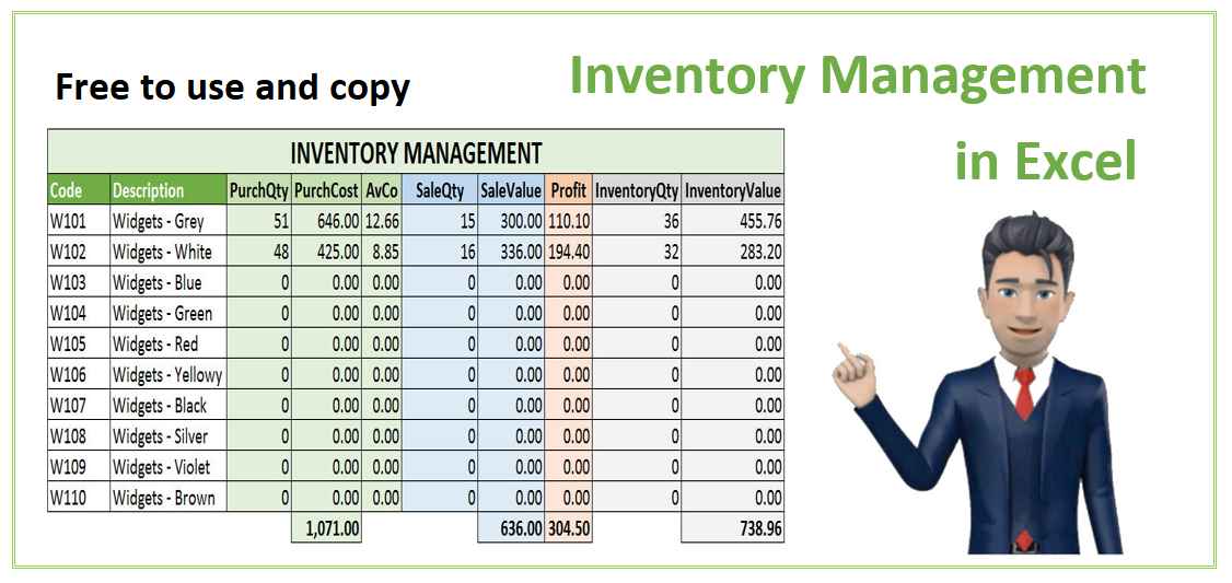 Spreadsheet For Stock Control Stock Management Excel Template
