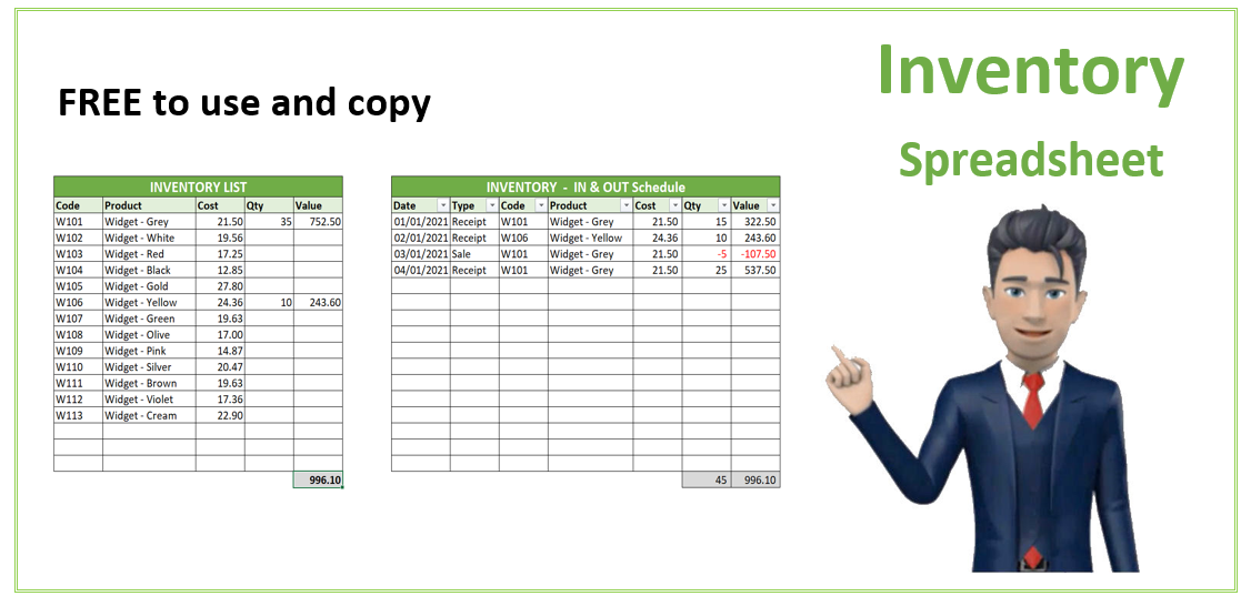 Inventory Spreadsheet Template Free Inventory Spreadsheet Food