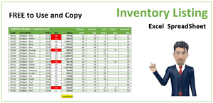 Free Inventory Listing Spreadsheet