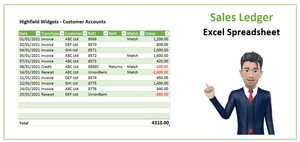 Free Sales Ledger Spreadsheet Template